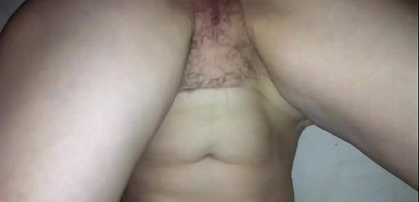  Trying to fuck my cougar wife with a Coke dick!